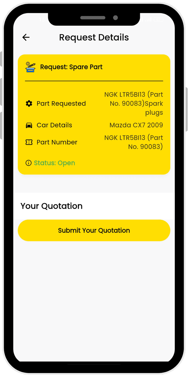 AutoMate app vendor response screenshot